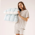 Puff Pillow - Baby Blue
